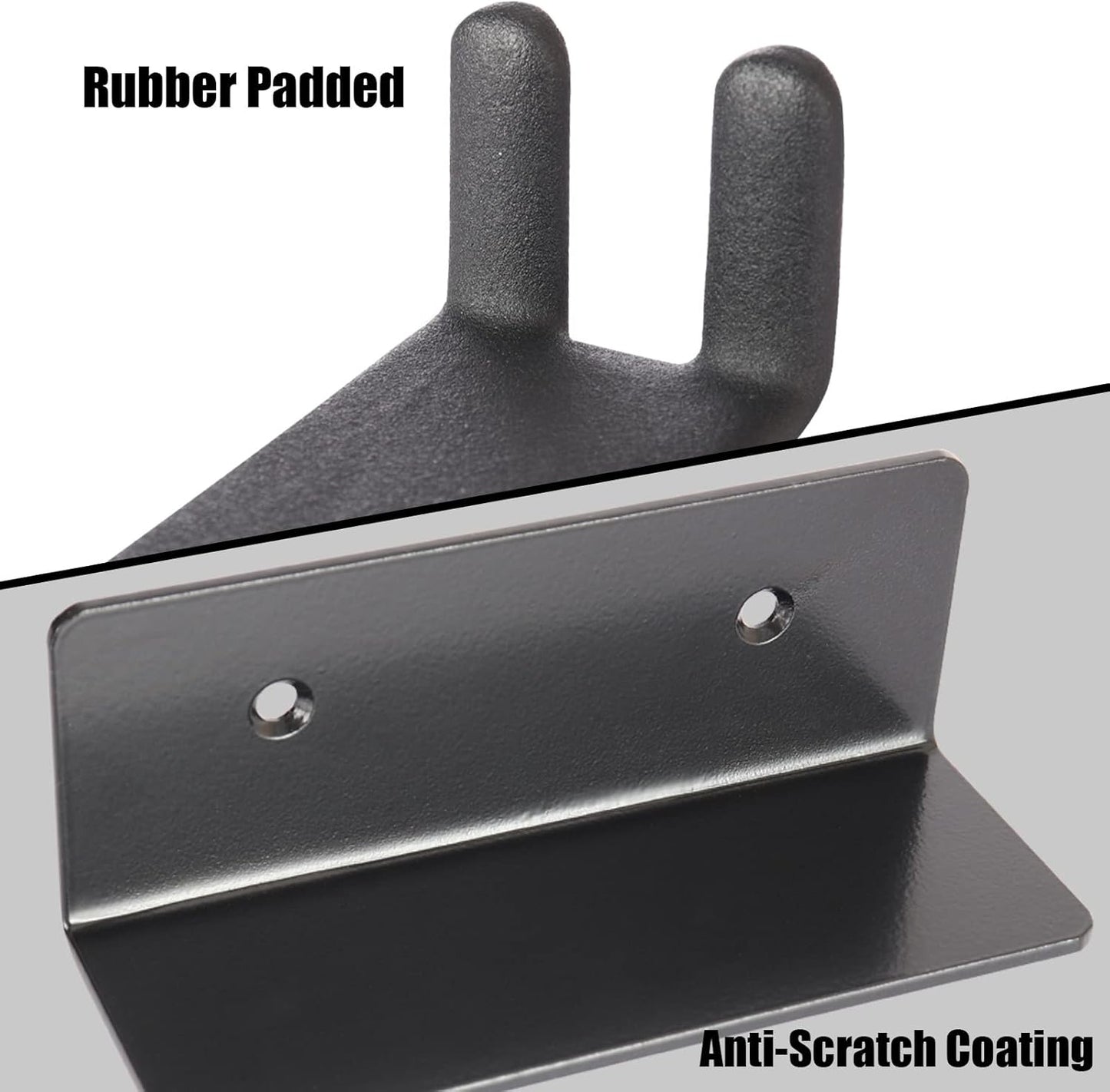 Bike Wall Mount, Pedal Mount Bike Rack for Garage, Bike Storage Hanger Bicycle, Heavy Duty Bike Hooks with Rubber Pad for Wall, Max 50LB, 1 Set