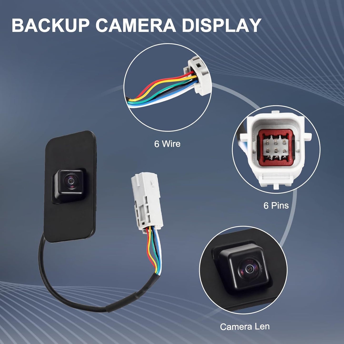 Rear View Backup Camera Parking Assist Camera Compatible with Chevy for Suburban Tahoe for GMC Yukon for Cadillac Escalade 2015-2020 5.3L 6.0L 6.2L V8 Replace# 23378804 23404613 23432248