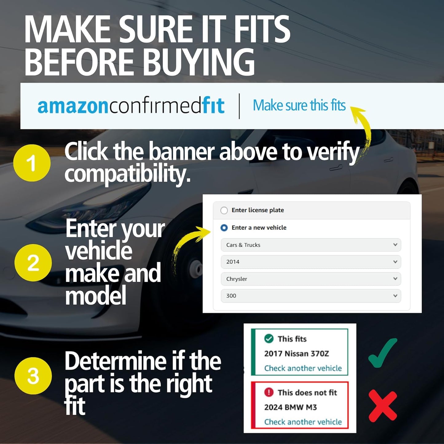 Premium Ceramic Front Brake Pads (1001-1094C) Compatible with 2005-2024 Chevrolet/Nissan/Suzuki (City Express/Equator/Ceramic Frontier/LEAF/NV200/Pathfinder/Xterra)