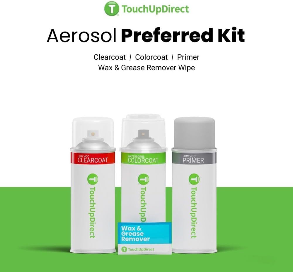 TouchUpDirect 3L5 Radiant Red Compatible with Toyota Exact Match Touch Up Paint Aerosol - Preferred Kit