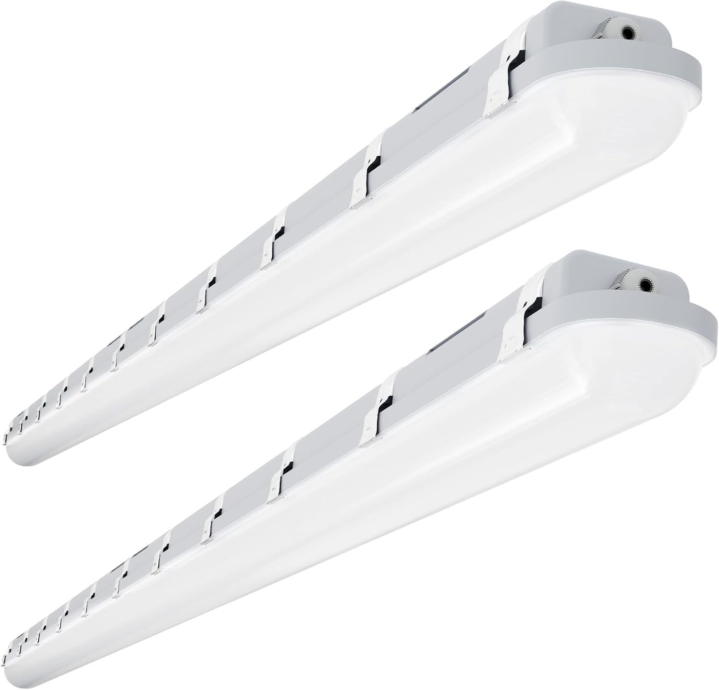 JTT 8FT LED Vapor Tight Light 120/100/80W,5000K/4000K/3000K Vapor Proof Lighting Fixture IP66, 18000LM LED Outdoor Shop Light Waterproof for Parking Garage Car Wash Warehouse Barn ETL Listed-2Pack