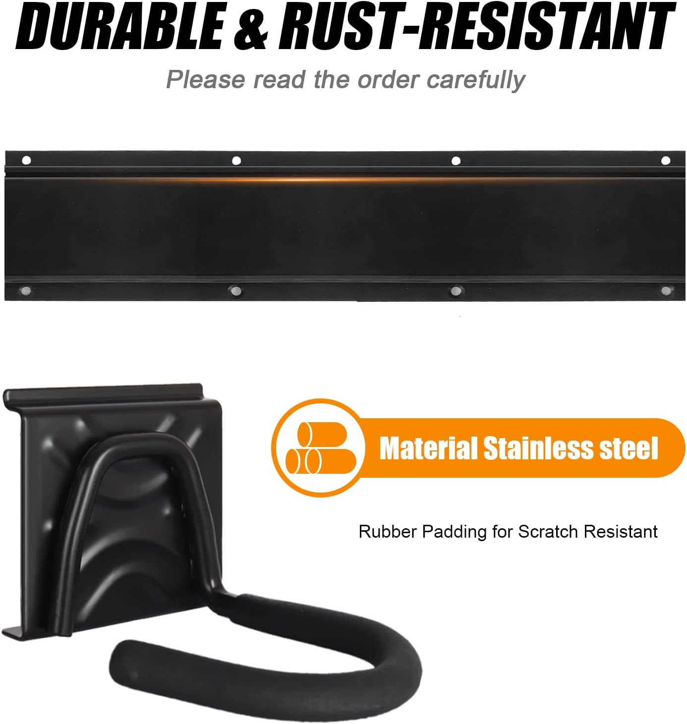 Bike Storage Rack Wall Mount Garage Hanger for 2 Bicycles & 1 Helmets, Adjustable Bike Rack Holds Up to 100Lbs