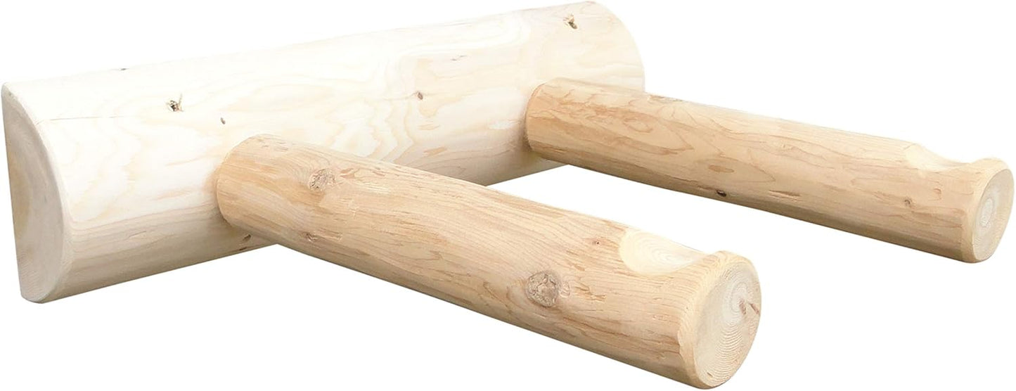 1-Place Wall-Mounted Bike Log Rack, Road Bike Wall Mount Hook, Bicycle Hangers for Garage Wall Racks, Bicycle Hooks for Hanging, Indoor Storage Garage Hooks for Bikes - Canyon Brown