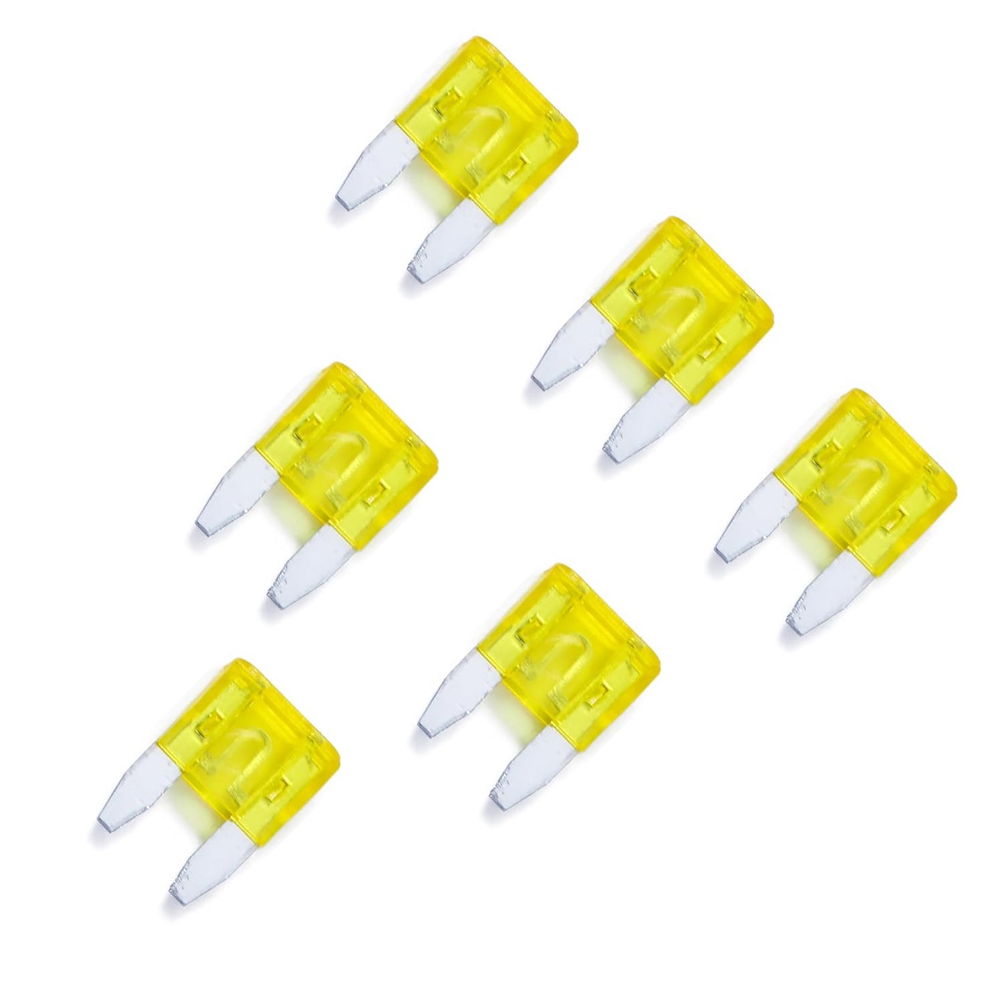 100 Pack Auto Fuses 20 AMP APM/ATM 32V Mini Blade Style Fuses 20A Short Circuit Protection Car Fuse (20 AMP)
