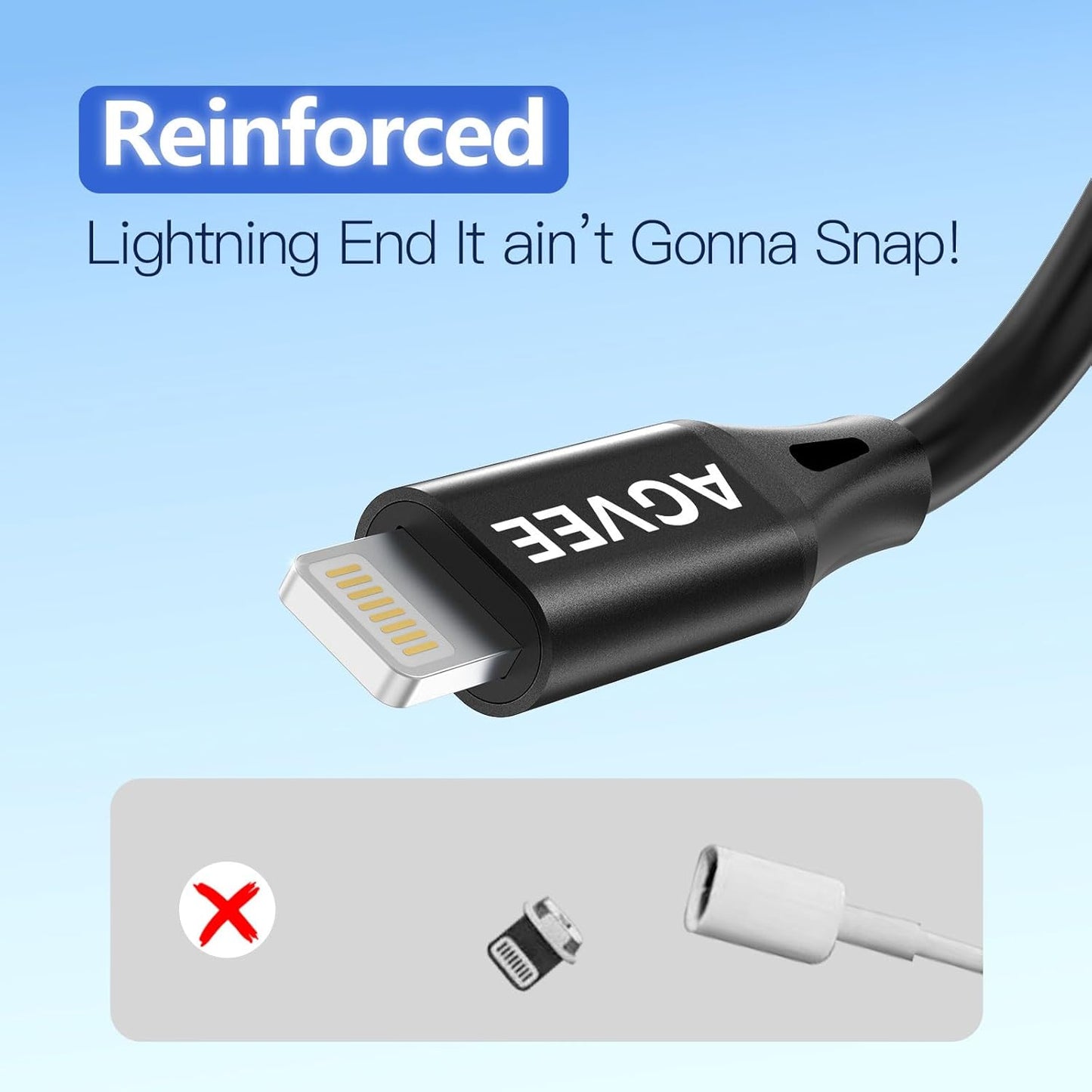 AGVEE 2 Pack 3ft Coiled Short USB-C to Lightning Charging Cable [MFI Certified] 30W PD Fast Charger Cord in Car for iPhone 14/13/12/11/XS/8/7/6/5 CarPlay, iPad, iPod, Black