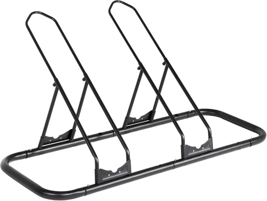 CyclingDeal Bike Rack Floor Parking Bike Stand for up to 6 Bicycles | Indoor, Home & Garage Storage Rack | Stable & Secure Bicycle Stand w/Tire Grooves Up to 29", Holding Plates & Custom Spacing