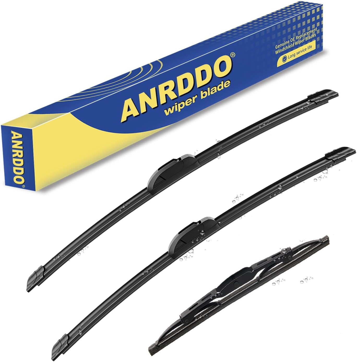 3 wipers Replacement for 2002 2003 2004 2005 2006 Honda CRV CR-V Windshield Wiper Blades Original Equipment Replacement - 21"+20"+10" (Set of 3) U&J HOOK