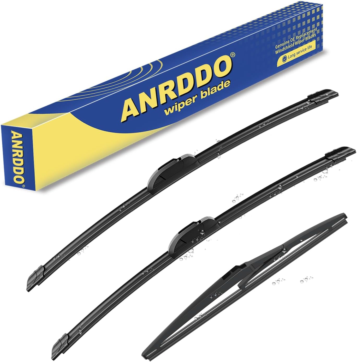 3 wipers Replacement for 2020 2021 2022 2023 Toyota highlander, Windshield Wiper Blades Original Equipment Replacement - 26"+18"+10" (Set of 3) J HOOK