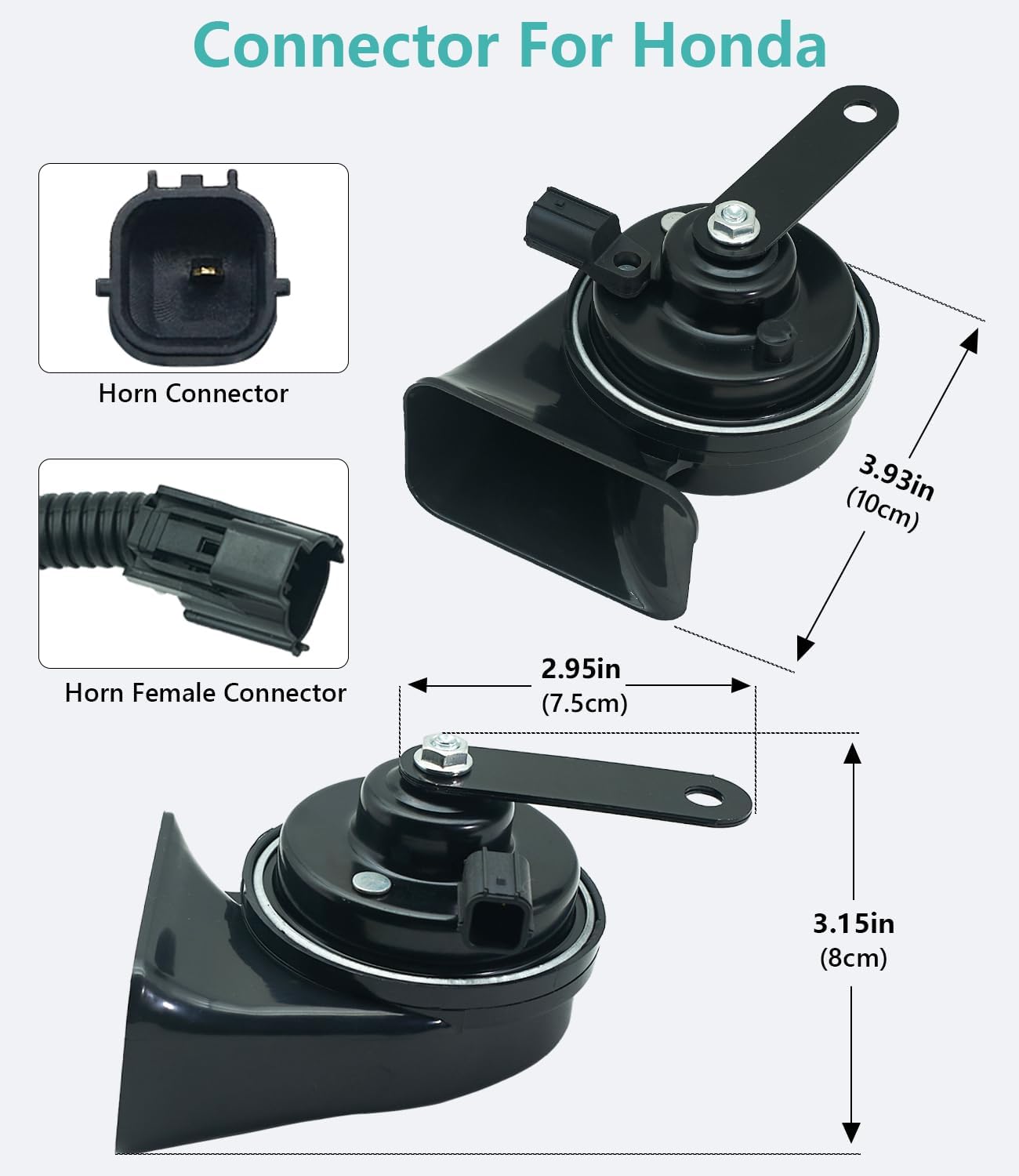 Car Horn Kit for Honda Acura, 12V Loud Waterproof Auto Horn,High Low Dual Tone 126 Decibel, Replacement for Honda
