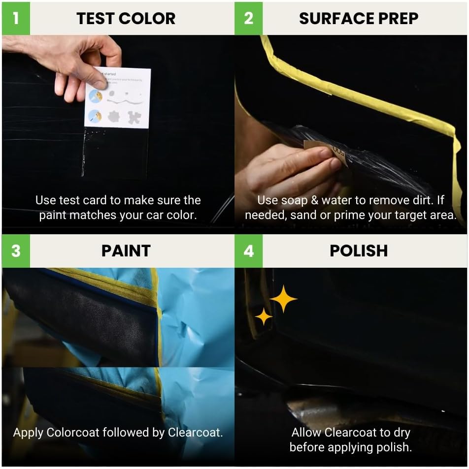 TouchUpDirect 4X1 Titanium Glow Compatible with Toyota Exact Match Touch Up Paint Aerosol - Platinum Kit