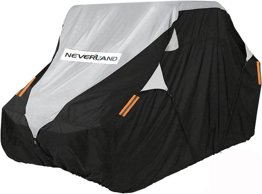Neverland UTV Cover Waterproof 300D Heavy Duty 4-6 Seater 4 Door Side by Side Covers All Weather Protection Compatible with Polaris Ranger RZR General Can-Am Maverick Defender Kawasaki