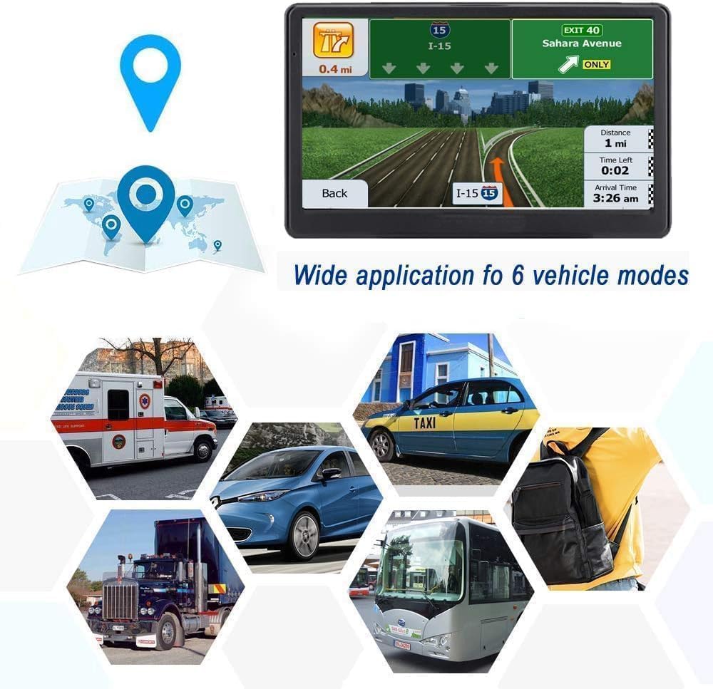 GPS Navigation for Car,Latest 2025 Map, 7 inch Touch Screen Real Voice Spoken Turn-by-Turn Direction Reminding Navigation System for Cars, GPS Satellite Navigator with Free Lifetime Map Update