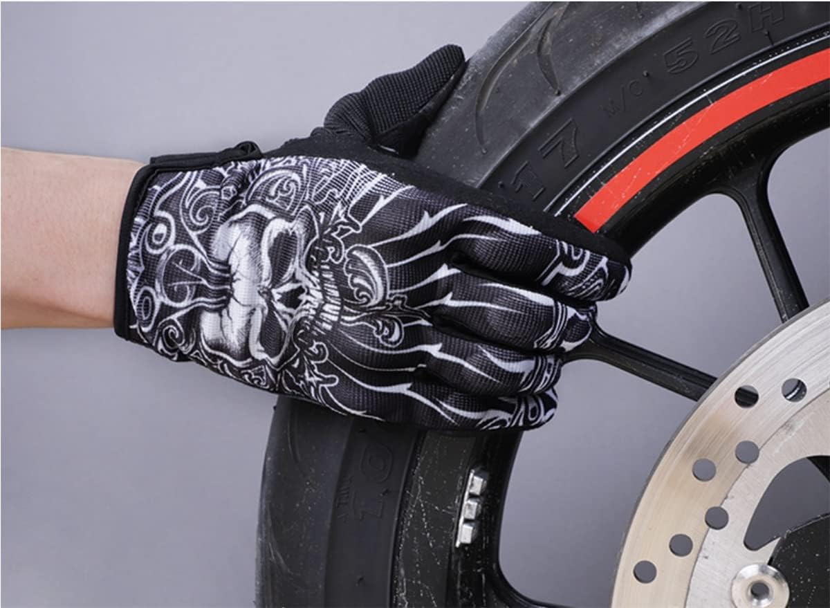 Skull Ghost Touchscreen Compatible Riding MTB Bike Gloves for Running Climbing Riding Biking Outdoor Sports, Gift for Men Women