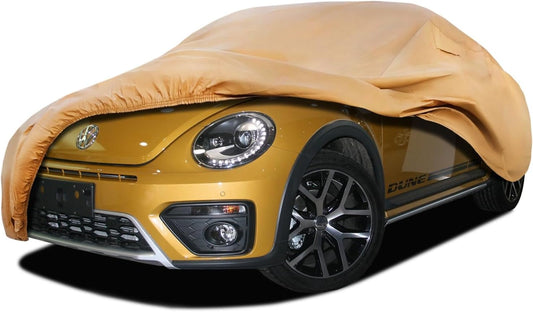 Heavy Duty Outdoor Car Cover Custom Fit for Beetle Bug,Windproof All Weather Waterproof Sun Rain UV Dust Snow Protection Outdoor Car Covers
