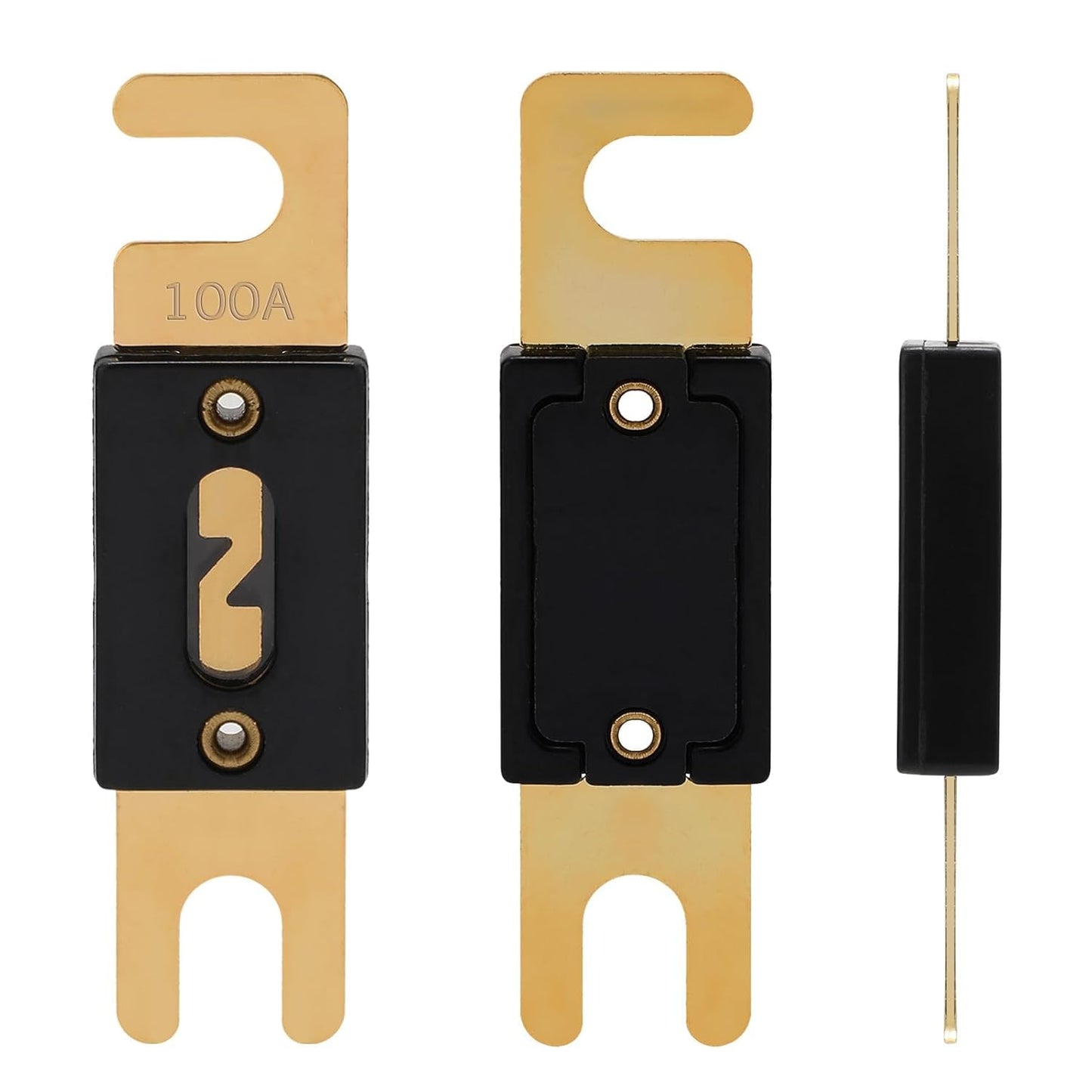 100A ANL Fuse 100 Amp Inline Blade Fuses 32V for Car Audio Inverter Automotive Stereo (Pack of 3 pcs)