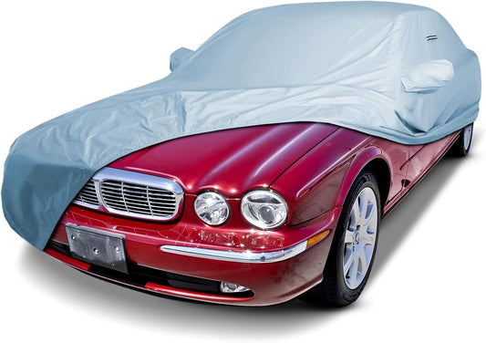 iCarCover Custom Car Cover for Jaguar XJ-Series, XJR, XJ8 1998-2009, Waterproof All Weather Rain Snow UV Sun Hail Protector for Automobiles, Automotive Full Exterior Indoor Outdoor Car Cover