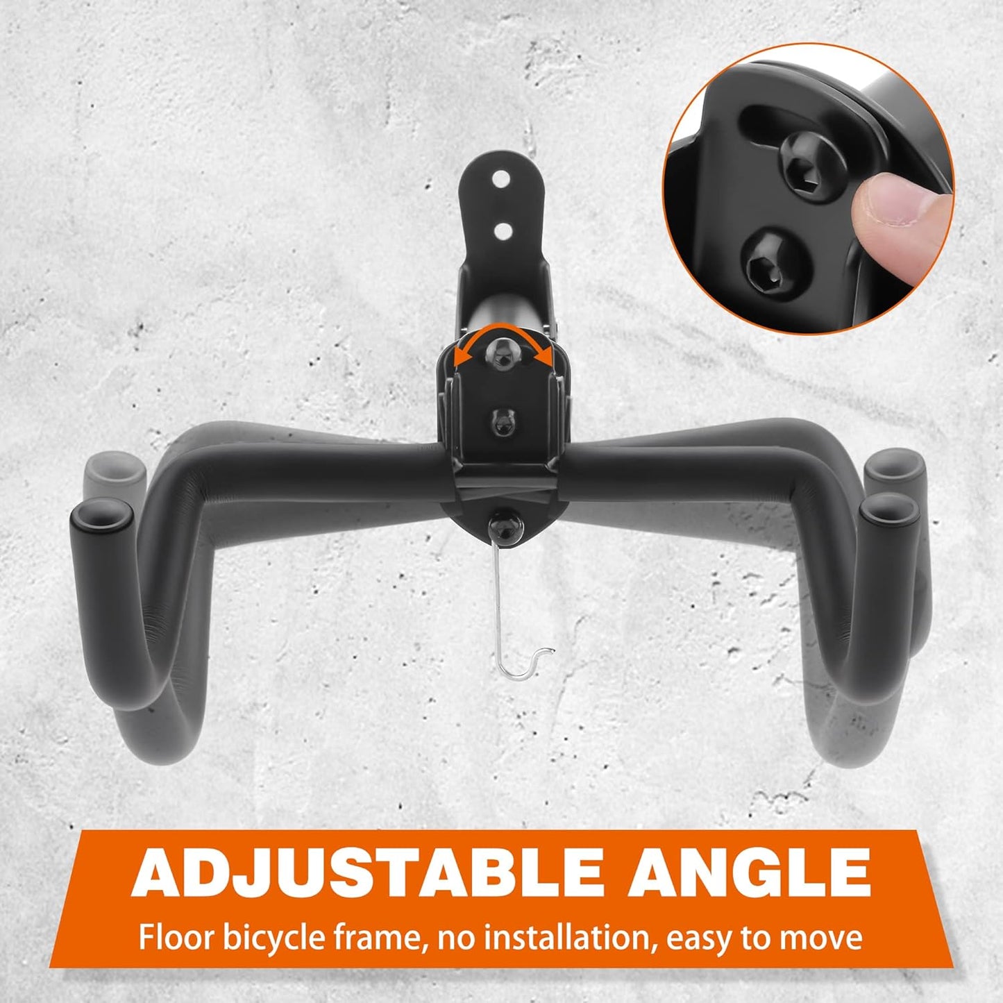 2PACK Bike Rack Garage Bike Wall Mount Bicycle Wall Hanger Bike Hook Bike Storage Rack for Indoor Storage Bike Horizontal Hanger Bicycle Wall Mount Bicycle Wall Rack