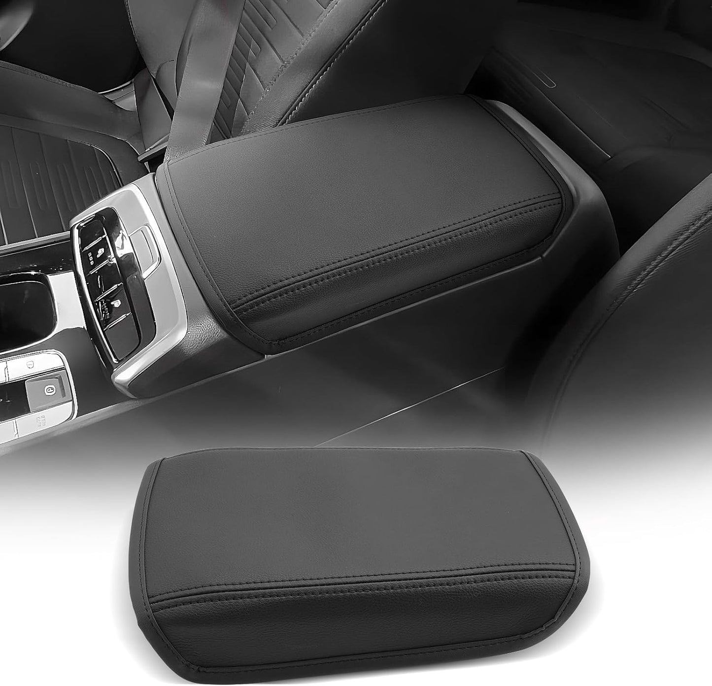 CDEFG for 2022-2025 Hyundai Santa Cruz Center Console Cover Armrest Box Cover for Santa Cruz Pickup (SE, SEL, SEL Activity, XRT, Limited) 2022 2023 2024 2025 Accessories Console Arm Rest Protector