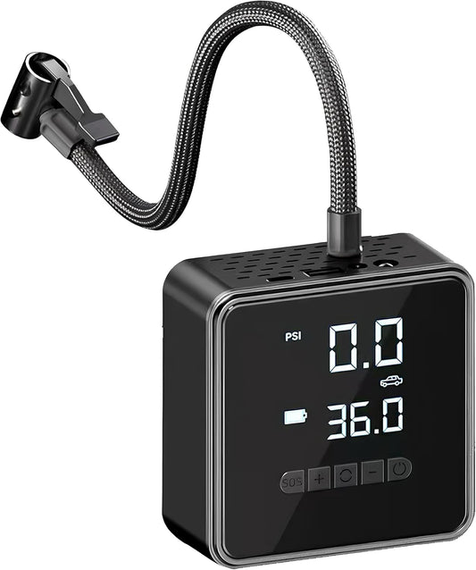 Tire Inflator Portable Air Compressor - 150 PSI Air Pump for Car Tires - 2X Faster Inflation, Smart Pump Tire Inflator for Cars, Motorcycles, Bicycles, Balls