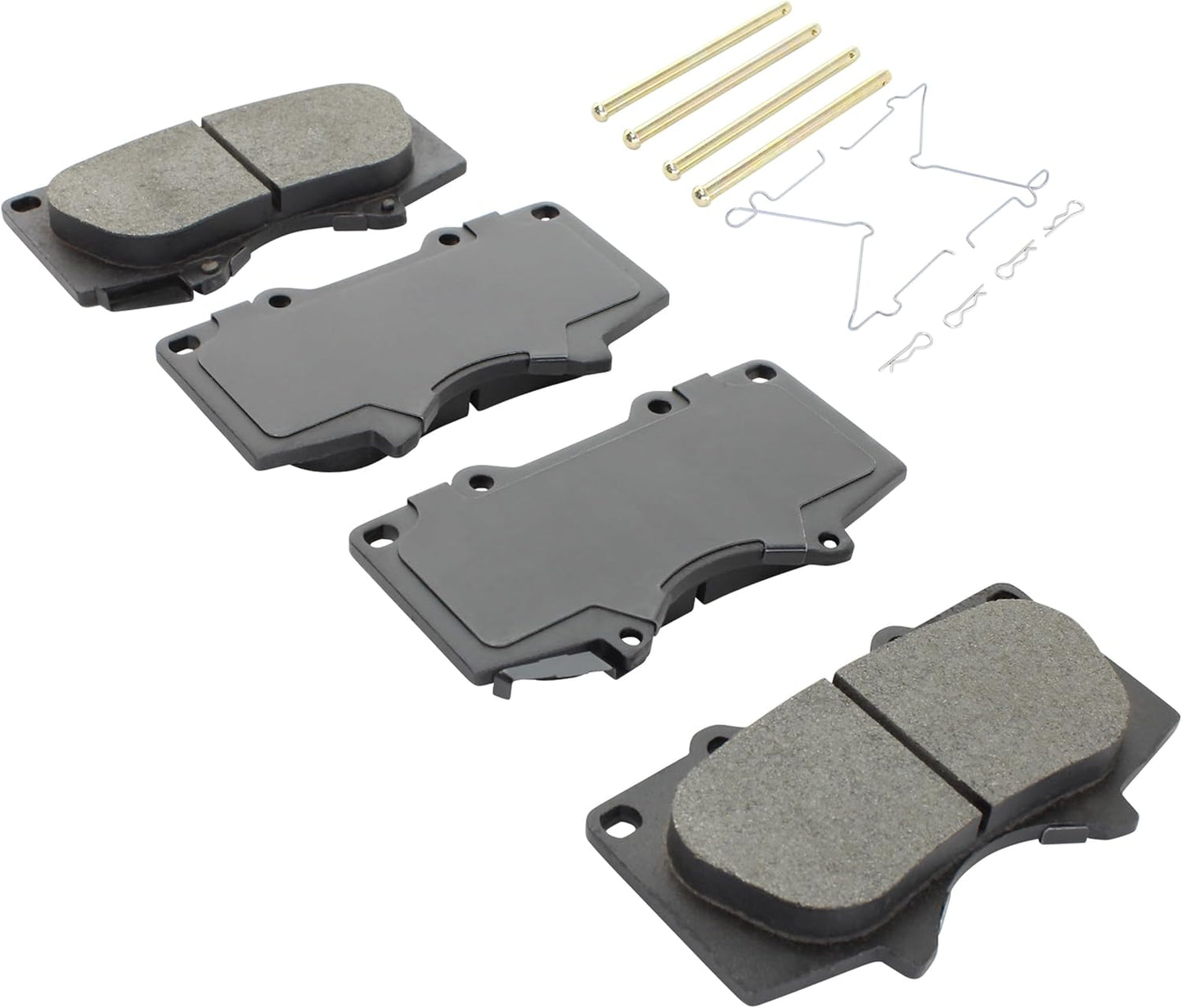 Premium Ceramic Front Brake Pads (1001-0976C) Compatible with 2000-2024 Lexus/Mitsubishi/Toyota (4Runner/FJ Cruiser/GX470/Montero/Montero Sport/Sequoia/Tacoma/Tundra)