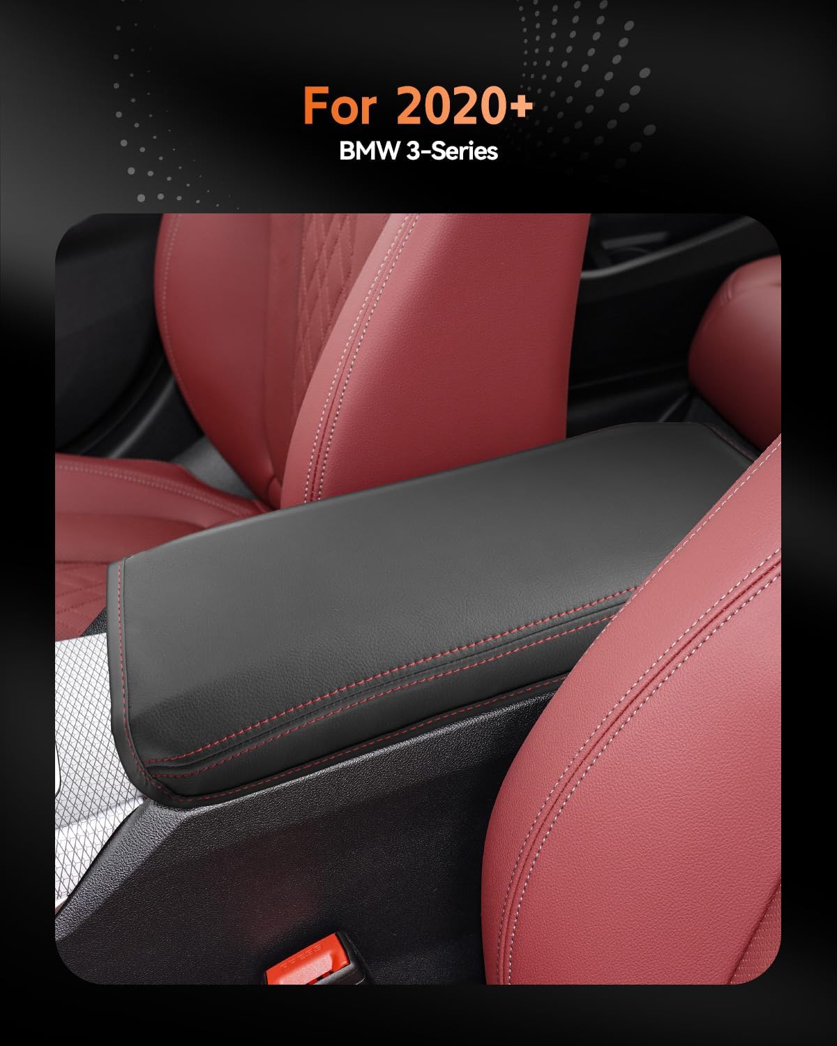 CDEFG for BMW 3-Series G20 2020-2025 Center Console Cover Armrest Box Cover for 3Series G20 (330i, M340i, xDrive 330i, M340i) 2020 2021 2022 2023 2024 2025 Accessories Console Arm Rest Protector