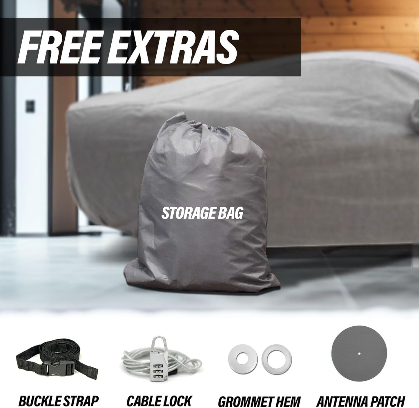 Supreme Full Car Cover - Semi Custom Fit for Tracker 1999-2004 SUV 4-Door | All-Weather Protection: Waterproof, Dustproof, Windproof, UV-Resistant | Includes Accessories