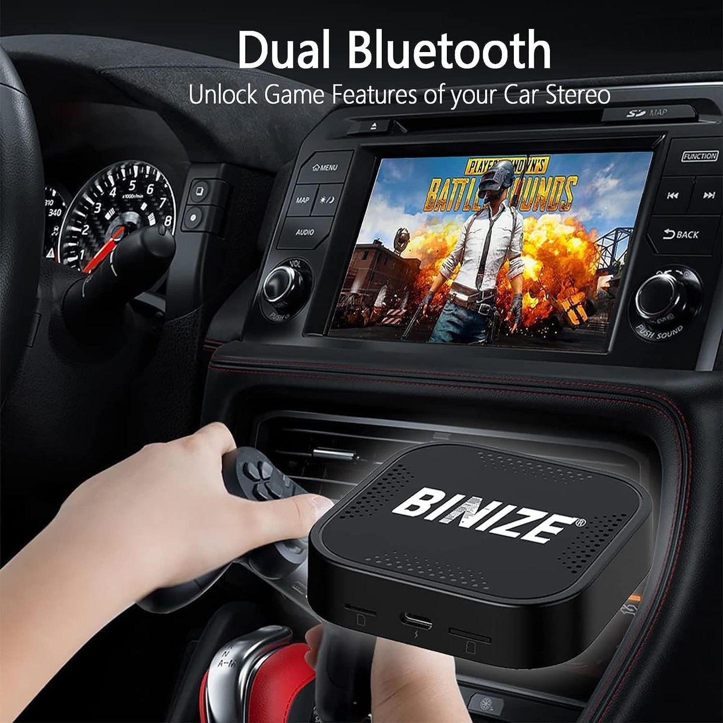 BINIZE CarPlay Ai Box 2.0 Wireless CarPlay/Android Auto with Video APPS 4G+64GB, 8Core, Supports Cars with OEM Wired CarPlay/Android Auto