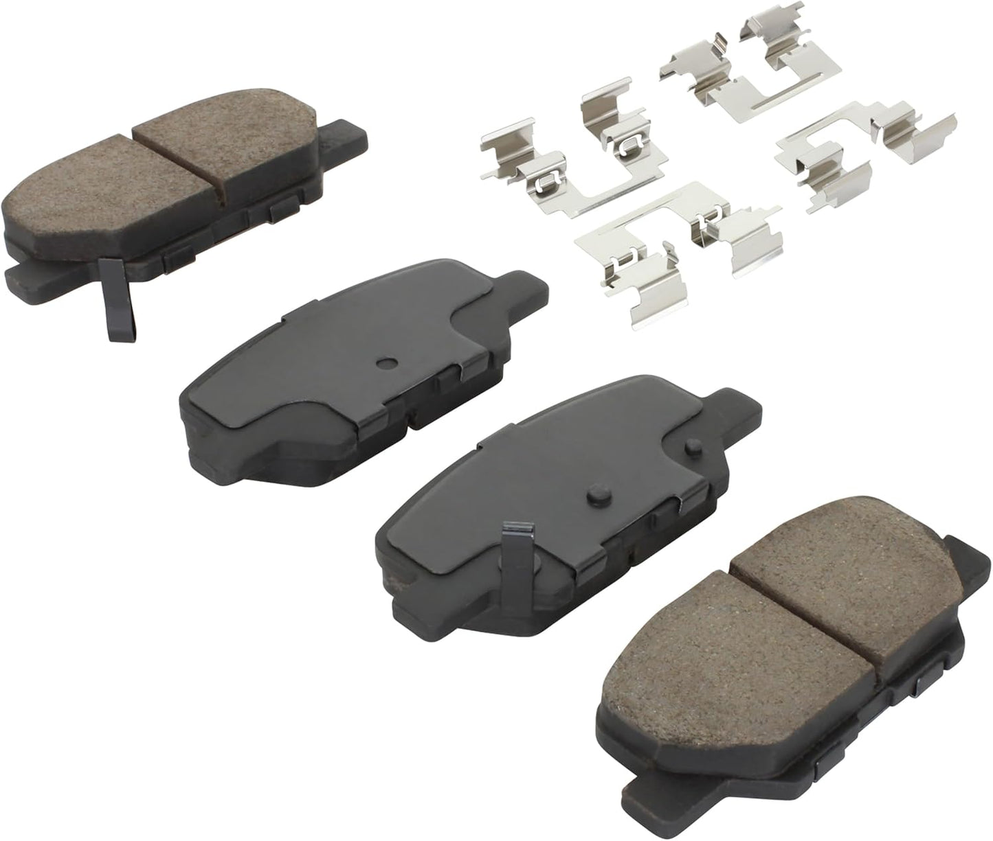 Premium Semi-Metallic Rear Brake Pads (1001-1679M) Compatible with Mazda 3 2016-2014, 6 2015-2014, Mitsubishi ASX 2015-2013, Outlander 2019-2014, Outlander Sport 2023-2013, RVR 2023-2013