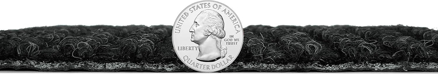 KOECKRITZ Heavy Duty Durable All Weather Indoor/Outdoor Non Slip Entrance Mat Rugs and Runners for Office Business Building Home Garage Front Door (4' x 15', Charcoal)