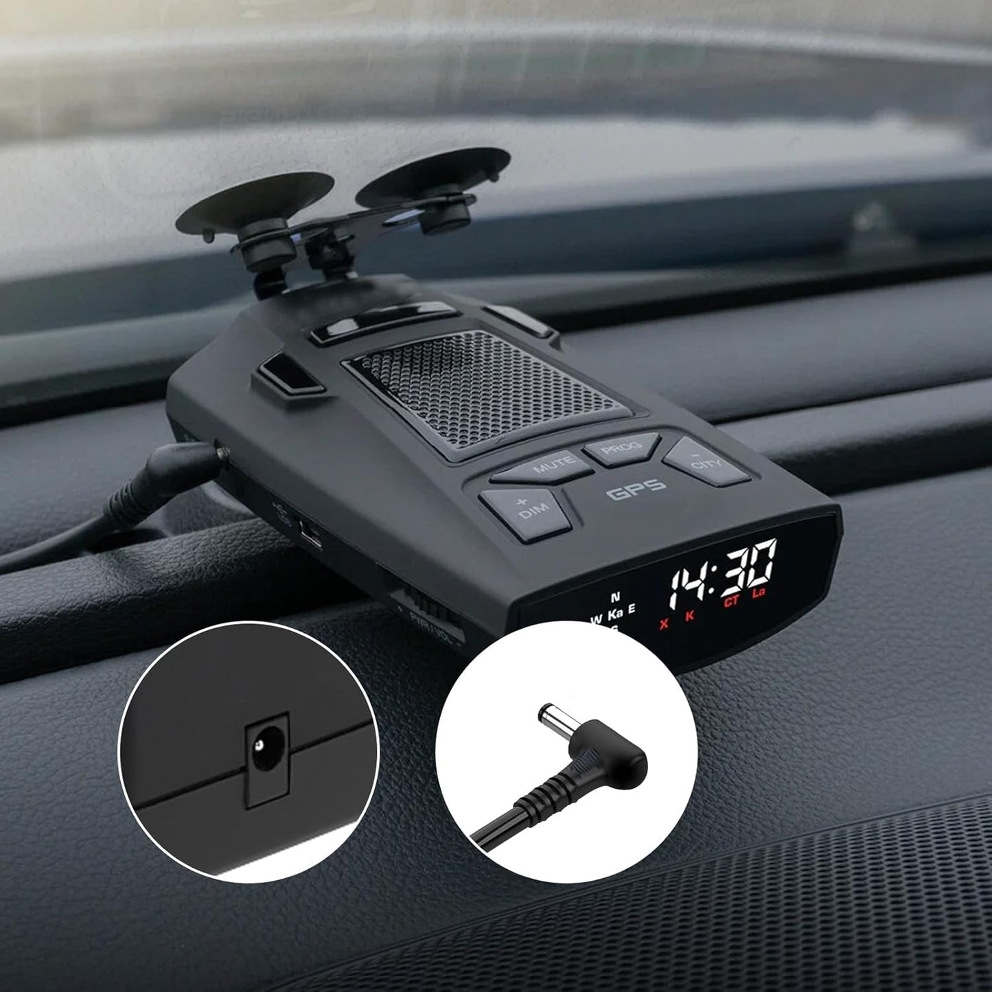 Radar Detector Power Cord 6.6ft for Cobra Rad480i 250 350 450 500g 950 Xrs9955 Spx955 Spx5500 Spx6655 Esd9275 Esd9110 Esd7570 Rad450 Xrs9845 Xrs9880 etc