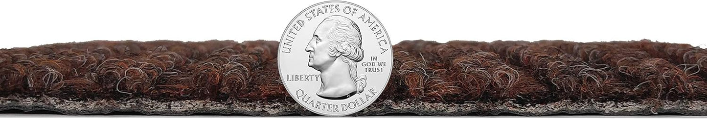 KOECKRITZ Heavy Duty Durable All Weather Indoor/Outdoor Non Slip Entrance Mat Rugs and Runners for Office Business Building Home Garage Front Door (3' x 18', Brick)