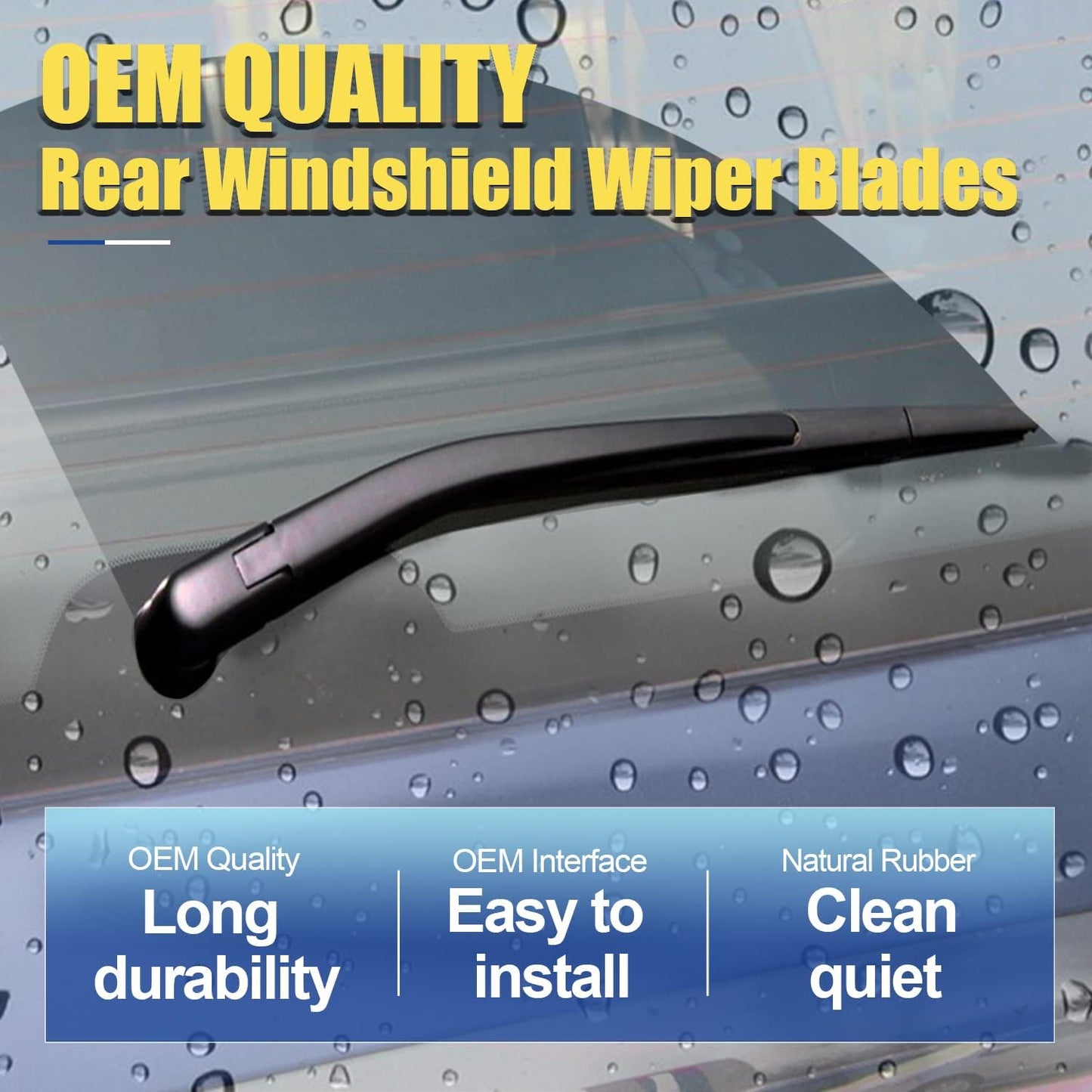 3 wipers Replacement For 2012 2013 2014 2015 2016 Hyundai Elantra Windshield Wiper Blades Original Equipment Replacement - 28"+14"+13" (Set of 3) U/J HOOK