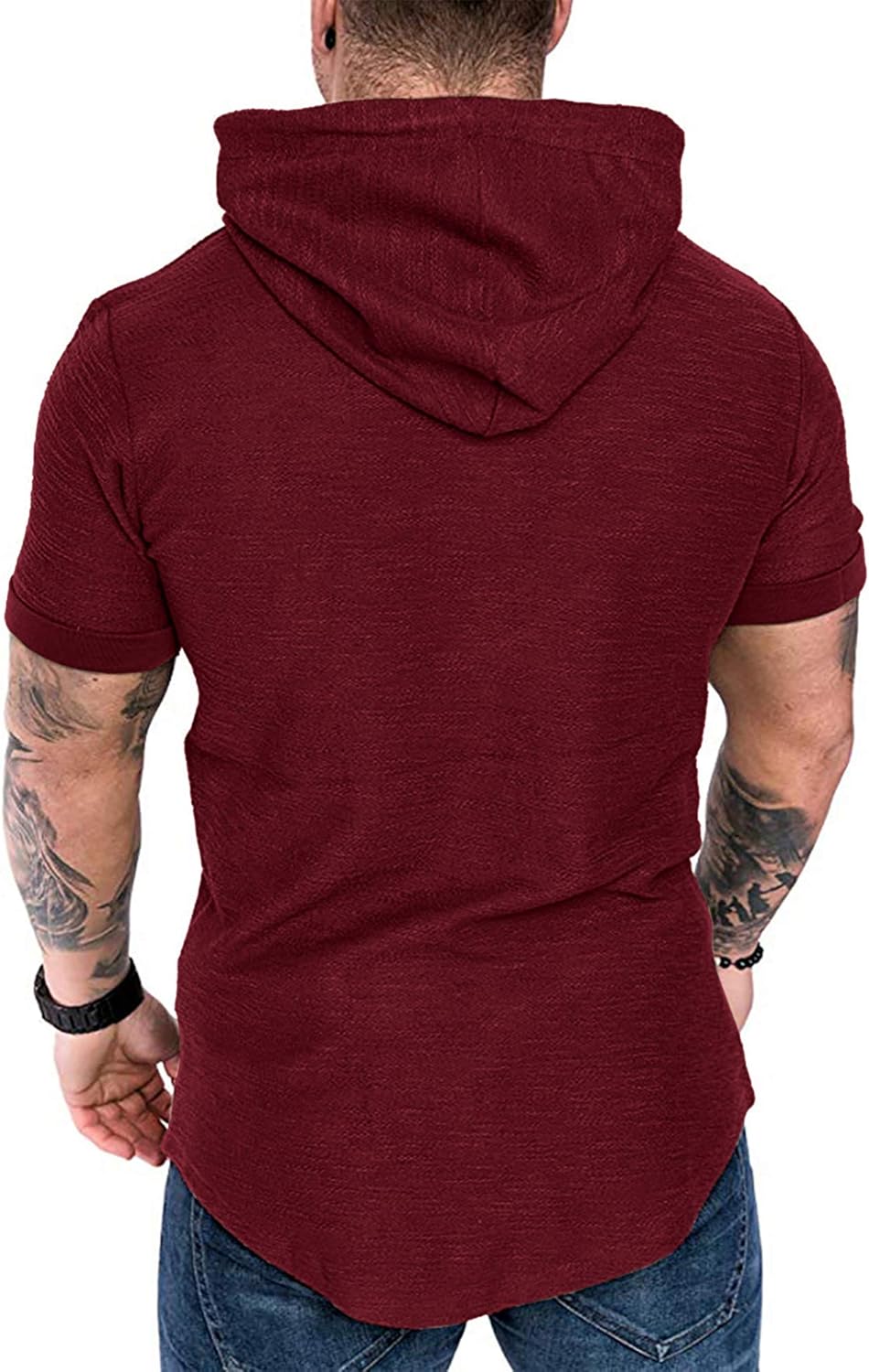 Lexiart Mens Fashion Athletic Hoodies Sport Sweatshirt Solid Color Fleece Pullover