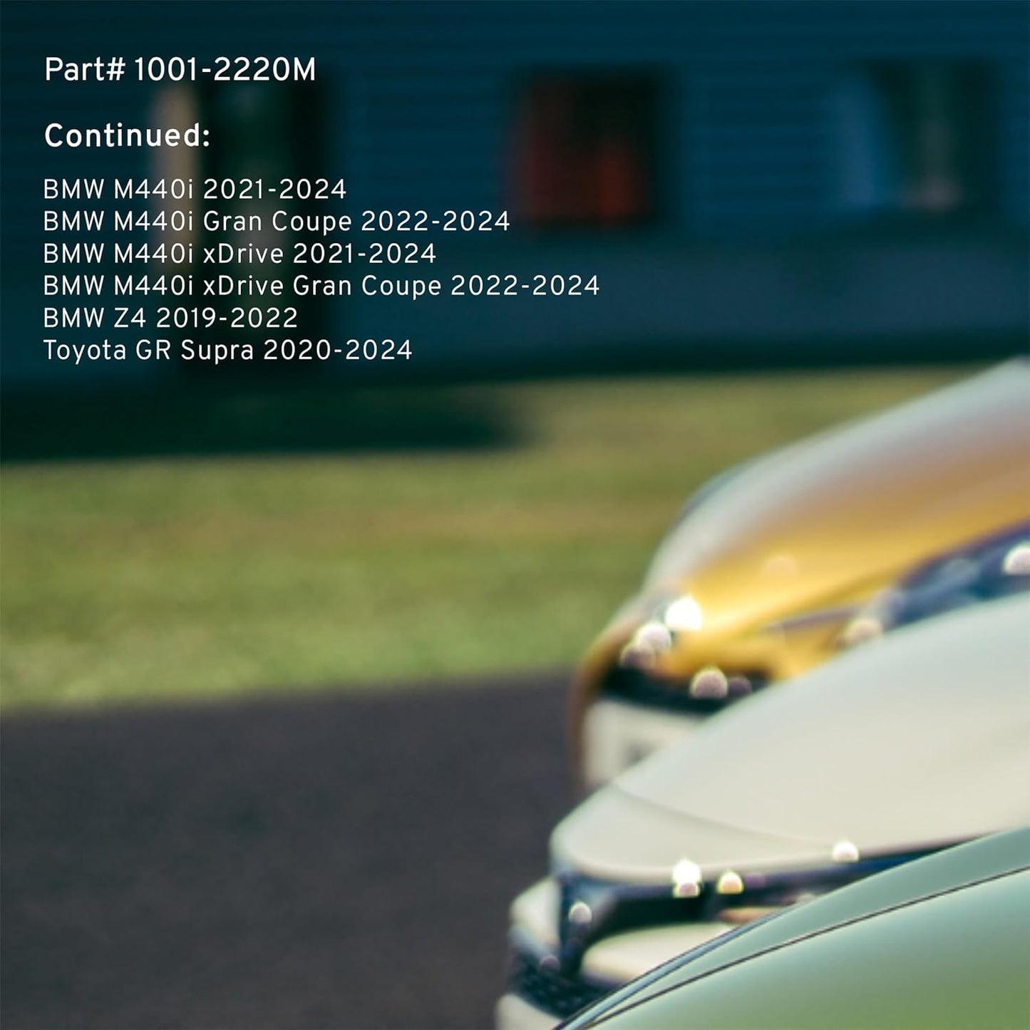 Premium Semi-Metallic Rear Brake Pads (1001-2220M) Compatible with 2019-2024 BMW/Toyota (230i/330i/430i/430i Gran Coupe/GR Supra/i4/M240i/M340i/M440i/M440i Gran Coupe/Z4 & More)