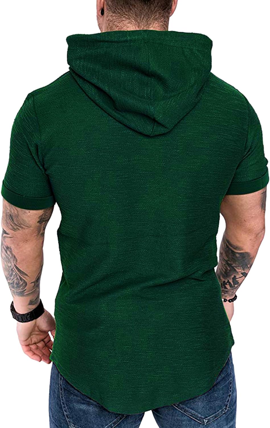 Lexiart Mens Fashion Athletic Hoodies Sport Sweatshirt Solid Color Fleece Pullover