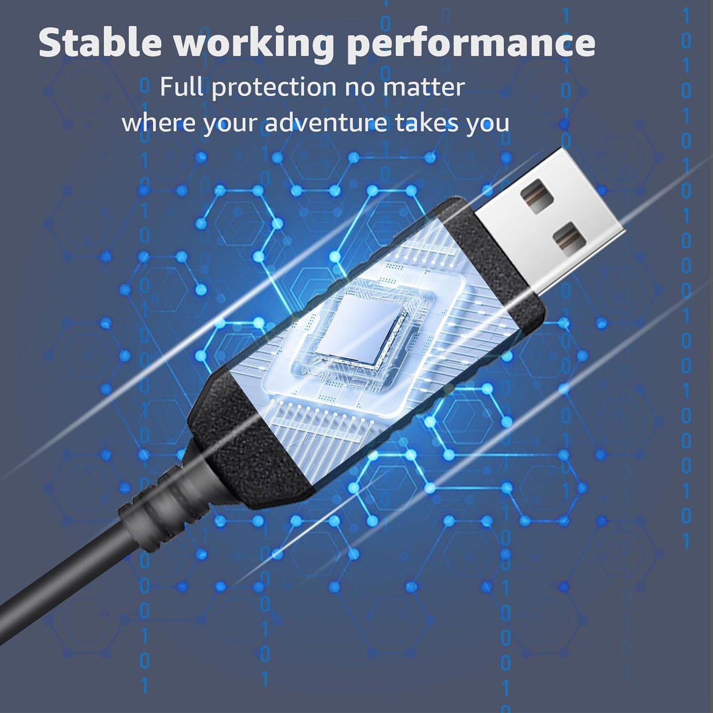 4.92FT USB to RJ11 Plug Cable,USB 5V-12V Power Cable,Radar Detector Cable Compatible with Escort Uniden Beltronics Radenso XP Cobra Whistler,Replacement Power Cord for Radar Detectors