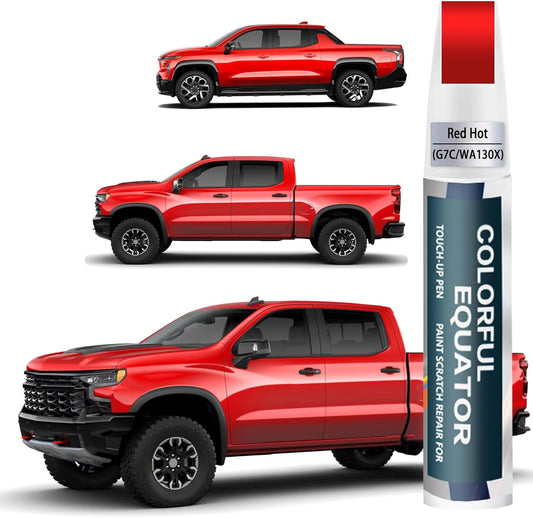 Red Hot(G7C/WA130X) Touch Up Paint Compatible with Chevrolet, Car Paint Pen Scratch Repair Two-In-One Touch Up Paint, Premium Car Scratch Remover for Deep Scratches