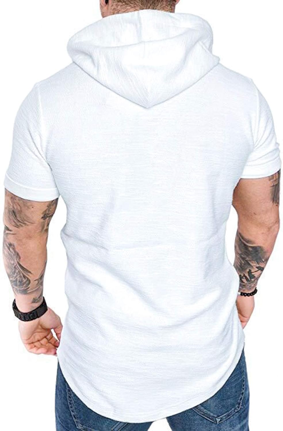 Lexiart Mens Fashion Athletic Hoodies Sport Sweatshirt Solid Color Fleece Pullover