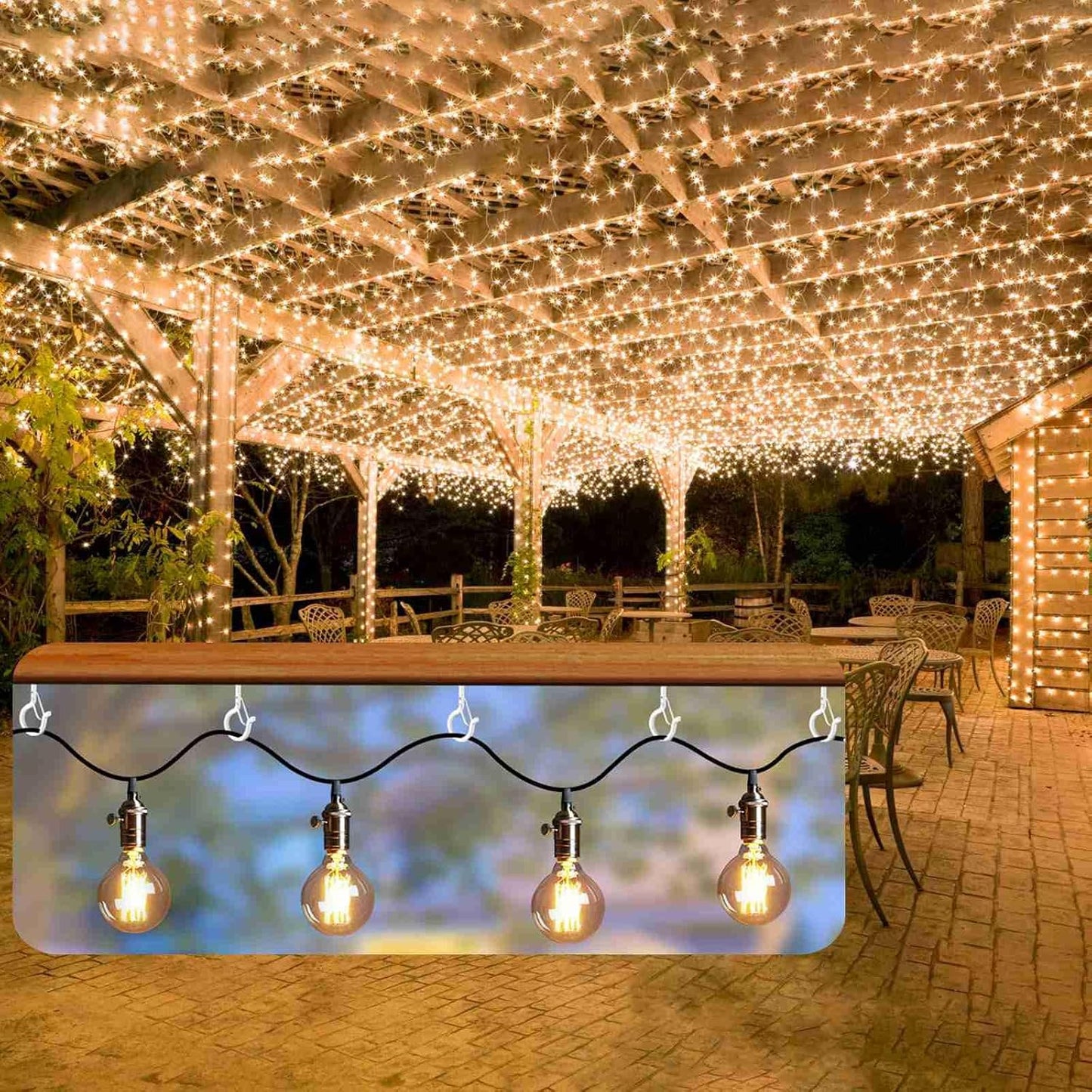 24 PCS Q-Hanger Hooks, Screw Hooks for Outdoor String Lights, Safety Buckle Design Cup Eye Hook for Hanging Christmas Lights, Plants, Mounted on Wall Ceiling, Include 1 Wing Nut Driver, White