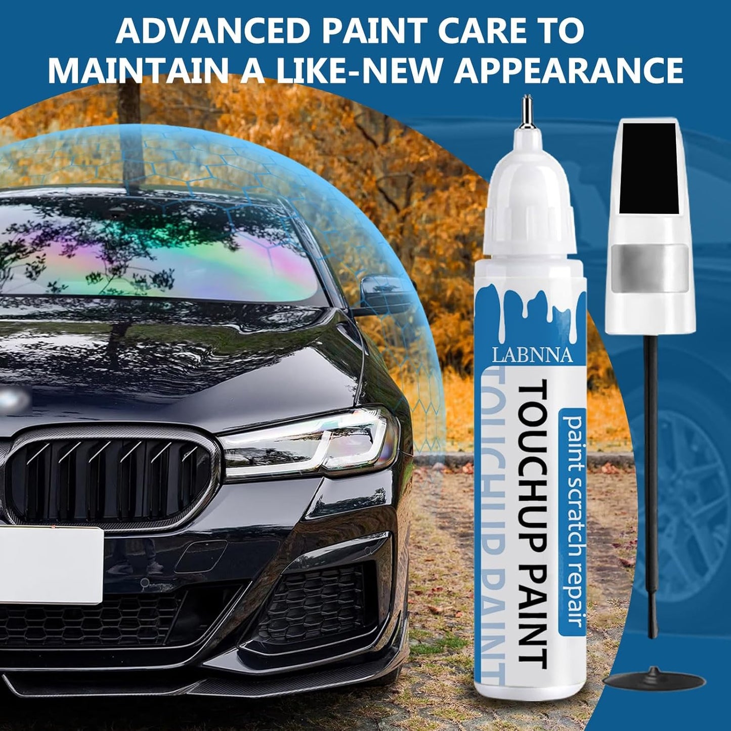 Mosaic Black Metallic(GB8/WA384A) Touch Up Paint for Chevrolet-Exact Match 2 in 1 touchup Paint Pen for Chips and Nicks Repair Car Paint Scratch Repair Kit