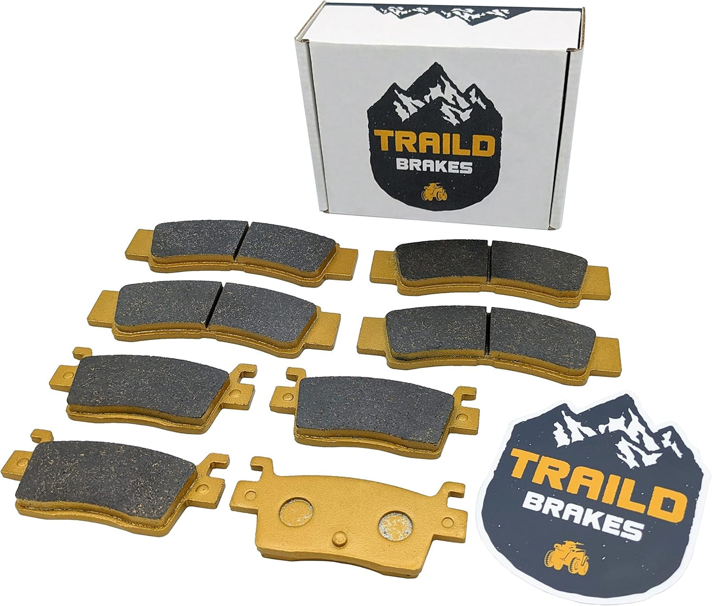 Extra Thick Ceramic Brake Pad Set fits Kawasaki KRX/KRX4 1000 2020-2025 Front & Rear (Extra Thick)