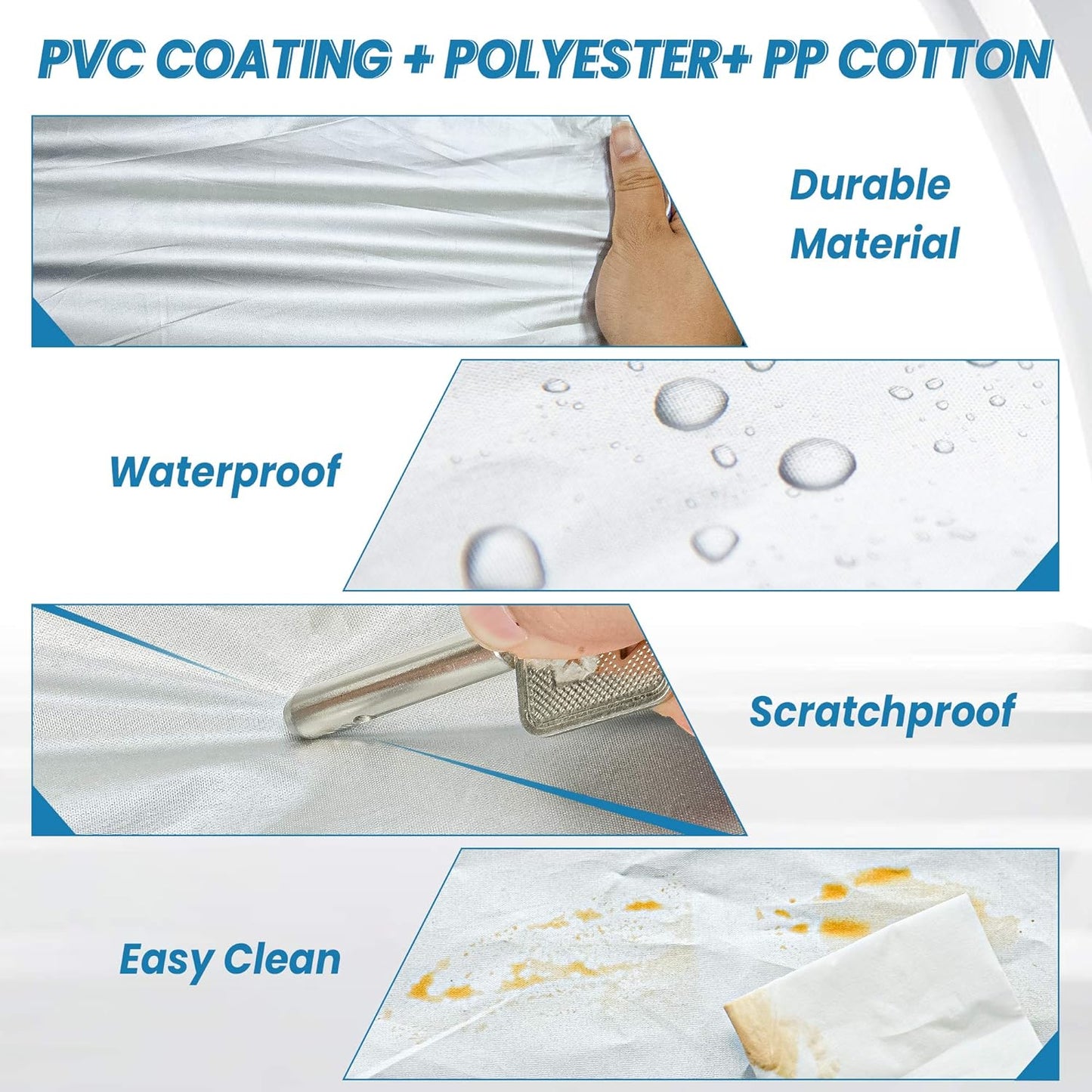 SUV Car Cover Waterproof All Weather, Outdoor Car Covers for Automobiles Car Covers Universal Fit SUV Up to 181’’